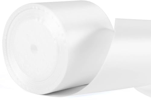 Nastro di raso bianco largo 75 mm, nastro bianco spesso 3 pollici, adatto per confezioni regalo, bouquet, lavori artigianali, fiocchi per auto nuziali, nastri per confezioni regalo di torte.