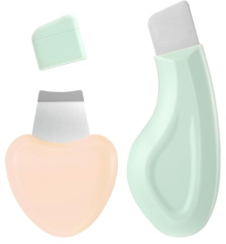 HJZHII 2 herramientas de silicona para eliminar puntos negros de nariz, raspador facial para limpieza profunda, herramienta de cuidado de la piel, espátula de poros, herramienta extractora de puntos