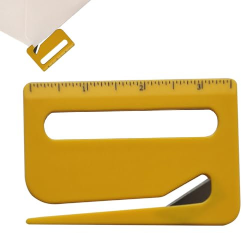 Strumento di apertura delle lettere, apertura del taglierine di copertina delle lettere e taglierine di cartone, con estremità in pizzo, vetro d'ingrandimento, apriscatto di righello per lavoro, proge
