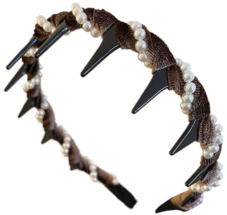 PERBRAMA PERBLE PERCHI-ÉLÉGANT WAVE CAPBINA AVEC COMBAGES DES DECTS NON SLIP | Coiffure de perles de mariée pour femmes, accessoires de mariage, fête, bal de fin d'année, vêtements quotidiens,