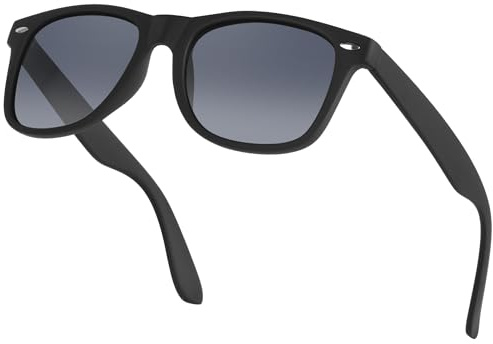 Ulknyss Lunettes de Soleil Polarisées pour Homme et Femme - Style Carré Rétro avec Protection UV400 pour Conduite