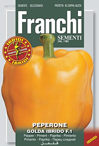 Paprikasamen - Paprika Golda Hybrid F.1 von Franchi Sementi [MHD 12/2019]