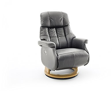 Robas Lund XL Calgary Comfort Sillón de Relax eléctrico (tamaño XXL, hasta 150 kg, Piel), Color marrón