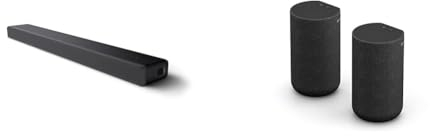 Sony HT-A3000 3.1-Kanal Dolby Atmos Soundbar SA-RS5 | Atmos 3D Sound + 360° Surround Sound | Kabelloses Surround Sound-Erlebnis |