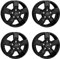 4x AUTEC Felgen Alufelgen QUANTRO 6.5x16 ET66 5x118 Schwarz matt kompatibel mit Fiat Ducato
