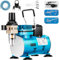 VIVOHOME Airbrush-Set mit 1/5 PS professionellem Luftkompressor und 3 Dual-Action-Airbrush-Pistolen, Schwerkraft- und Siphon-Zufuhr, leises Airbrush-Set mit Halter, Reinigungsbürste, Klebeband