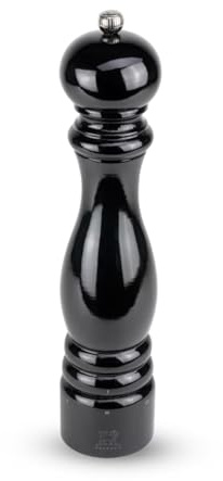 PEUGEOT - Paris u'Select 30 cm Salt Mill - 6 Predefined Grind Settings - Powdered Salt Innovation, Zirlion Mechanism - PEFC-Certified Wood - Made in France - Glossy Black Finish