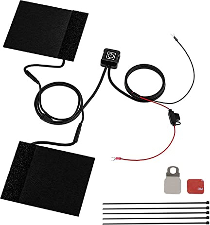Watreketal Almohadilla térmica eléctrica de 22 mm para manillar de bicicleta eléctrica, puños de invierno, cojín de calefacción para bicicleta eléctrica, calentador de manillar de motocicleta