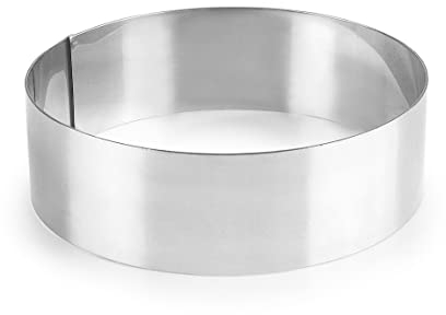 Lacor 68610 Emporte-Pièces Cercle à Tarte Rond 10 x 6 cm 18 / 10, Argent