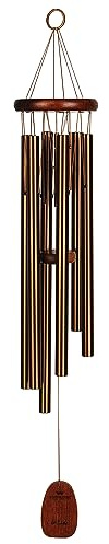 Woodstock Wind Chimes for Outside, Garden, Patio, Porch and Outdoor Decor (32) Pachelbel Canon Chime Bronze Wind Chime Gifts (PCCB)
