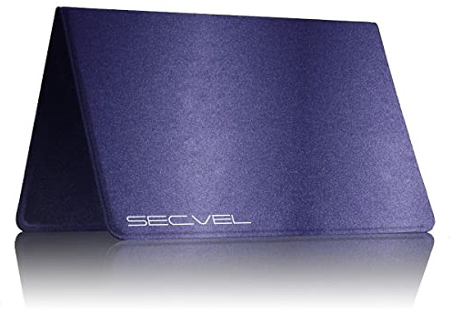 Pochette de protection brevetée pour 4 cartes | RFID NFC et bloqueur de champ magnétique | Protection de carte et organisateur pour cartes de crédit, cartes de débit, cartes d'identité | 100% protection des données vérifiée par CTC/advanced (membre du groupe RW TÜV) | Q.Ciel