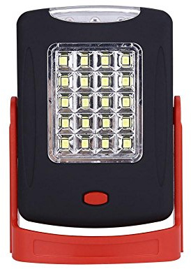 Lanterne de camping, poignée pliable Aimant puissant extérieur portable d'urgence 23 LED Tente de camping lampe torche Safe lampe de nuit pour Voyager Camping Randonnée Vélo Jogging Nuit Marche lampe