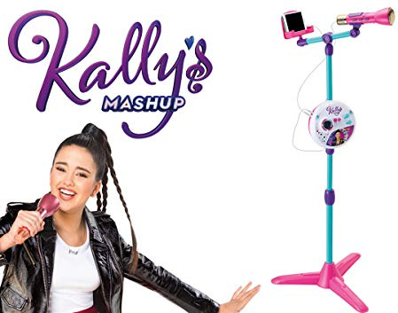 Smoby - Kally's Mashup – Standmikrofon – höhenverstellbar – 4 Lieder + 4 Melodien – Bunte Lichter – 520124