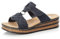 Rieker Damen Klassische Sandalen 629K9, Frauen Sandalen,Sommerschuhe,Freizeitschuhe,offene Schuhe,Strandschuhe,blau (14),36 EU / 3.5 UK