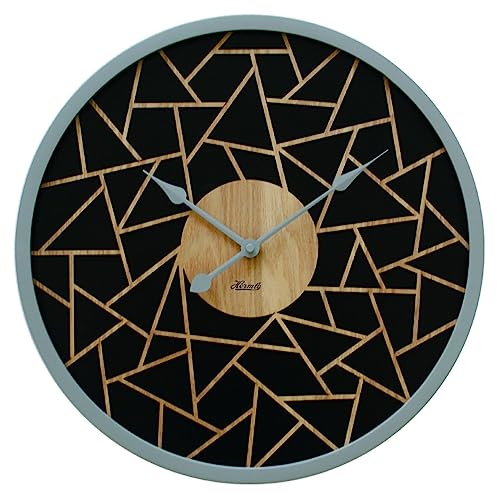 Hermle Holz Wanduhr in 3D Optik Ø 40cm 30102-002100