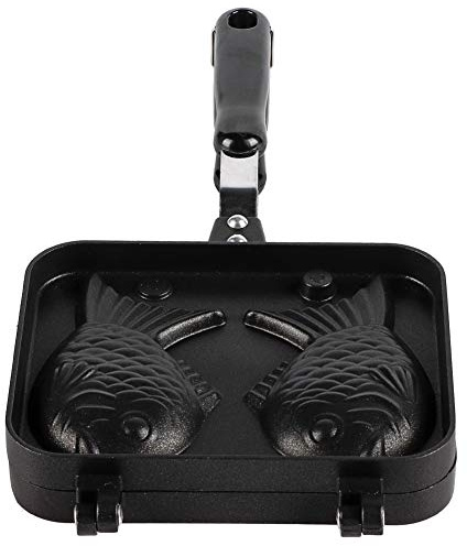 Piastra per Waffle Taiyaki, Stampo per Waffle Antiaderente a Forma di Pesce Tayaki Stampo per Torta a Forma di Pesce Taiyaki Stampo per Torta Doppia Padella Taiyaki Maker