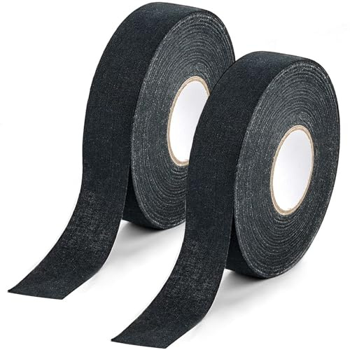MHYMX Hockey Tape, 2 Rolls Hockey Stick 25m X 25mm Anti Slip Grip Tape for Handles Self-Adhesive Sports Tape Breathable Wear Resistant Cloth Stick Tape for Ice Hockey Tennis Golf