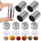 Mini Salz- und Pfefferstreuer 4er Set, 5ml Gewürzstreuer mit Deckel, Verschließbar für Camping, Reisen und Zuhause
