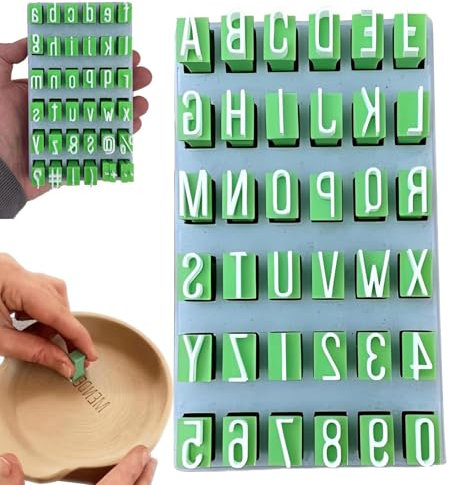 Sello de galletas con 36 números, símbolo de letras, cortadores para fondant, letras de arcilla pequeña, sellos de letras para fondant, moldes para tartas, mazapán, decoración en relieve