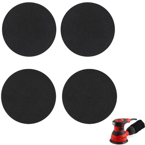 4 Pezzi Proteggi-platorello Ø 125 mm Platorello per Levigatrice Accessori Levigatrici Rotoorbitali, per Macchina per Carta Vetrata Abrasivo e Tampone per Lucidatura