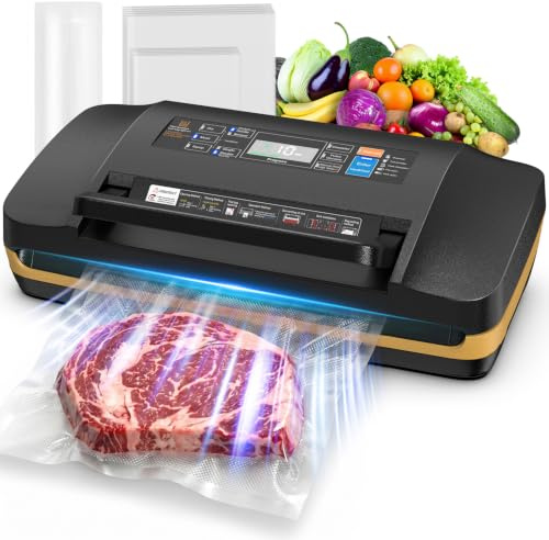 AbleMark Envasadora al Vacío Doméstica Alimentos, 95 kPa & Doble Sellado