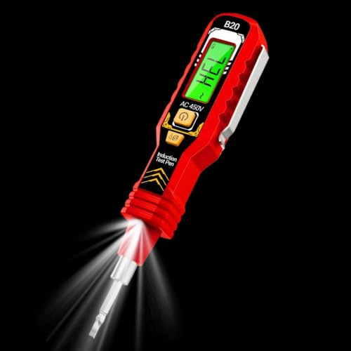 Spänningsdetektor med Penna Automatisk mätområdesinställning, kraftig | Digital Display Ledningssökare Och Kretstestare För Bilreparation Industriunderhåll Byggar