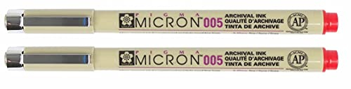 Pigma MICRON Fineliner ROT (#19) 0.2mm (Nr.005)