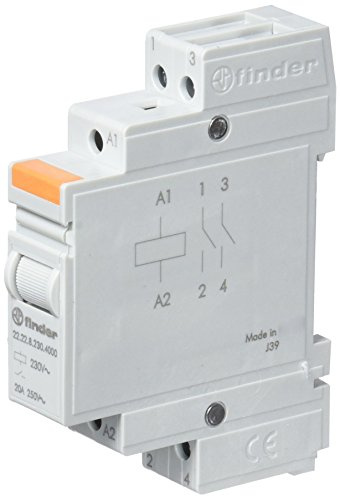 Finder serie 22 - Rele monoestable modular 2 contacto abierto 230vac tornillo