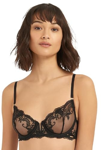 BLUEBELLA Marseille 40992 Women's Black Non-Padded Underwired Full Cup Bra 34B