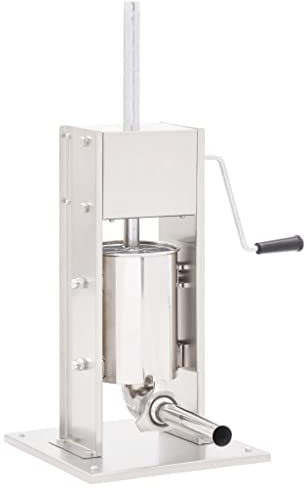 vidaXL Insaccatrice Manuale Argento 3 L in Acciaio Inossidabile (11,54 kg)-Casa e Giardino