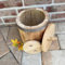 Sauerkrauttopf 5 L, Eiche, Gurkentopf, Einlegegefäß, Holzgefäß zum Einlegen für Gemüse, (Bottich), mit Deckel und Druckplatte, Einlegetopf, Gärtopf