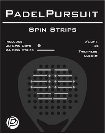 PadelPursuit GripBooster Transparent - Verbessere deinen Spin mit Padel GripBooster, geeignet für alle Padel-Schläger - Ultraleicht - Einfache Anbringung & Entfernung - Mehr Spin für Deine Bandejas