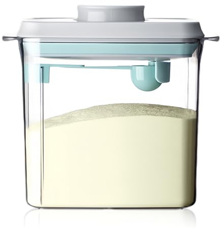GOEDCH Distributore di Latte in Polvere: 1700 ml Contenitore per Latte in Polvere con Cucchiaio, Contenitore Ermetico Portatile per Latte in Polvere, per Conservare Latte in Polvere, Alimenti