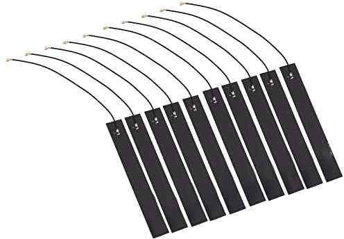 Antena 4G LTE PCB 8DBI Alta Ganancia, 700-2700MHz Interfaz IPEX con Cable RG1.13 para Módulos WiFi // BT, Monitoreo Smart Home & Wireless (paquete de 10)