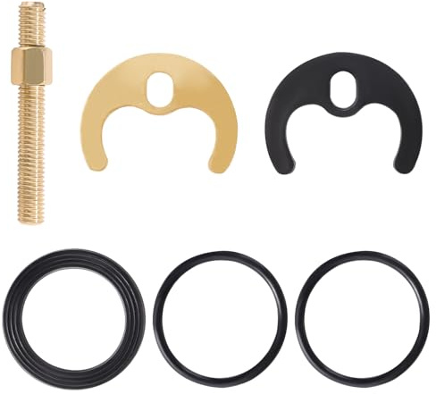 Lyeteung M8 Kit de Fijación de Grifo Monobloque, Fijación Grifo un Solo Orificio, para Cocina Baño Lavadero, Dorado