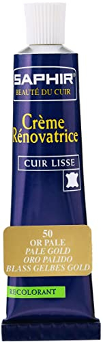 Sélection Brico-travo Saphir Crème Rénovatrice pour Cuir, 50 Pale Gold, 25, 1 Unité