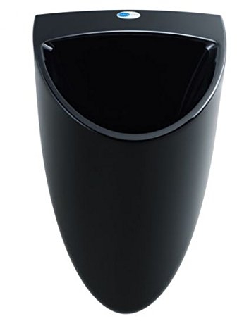 wasserloses Urinal CULU one Pissoir mit Membran Geruchsverschluss (schwarz)