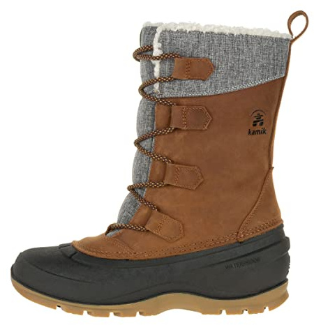 Kamik SNOWGEM, Damen Schneestiefel, Braun (Cognac CGN), 37 EU (4 UK)