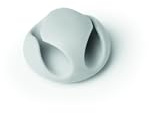 Durable Kabel Clips Cavoline Clip 2 (selbstklebend, für 2 Kabel), 6 Stück, grau, 503810