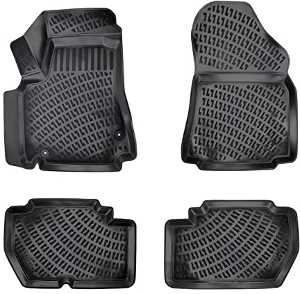 fussmattenprofi.com 3D Gummimatten Set für Citroen Berlingo Baujahr 2009-2018 | Extra Hoher 5cm Rand Allwetter Auto Fussmatten I TPE Geruchlos rutschfest Fußmatten Zubehör