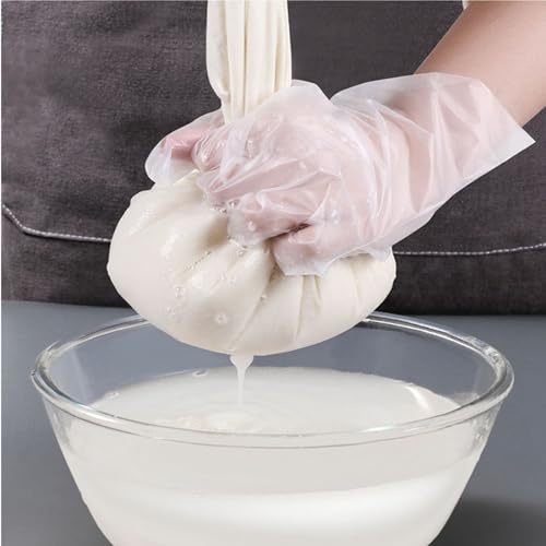 DAKFOOK 10 paños de queso para colar, 60 x 60 cm, paños de muselina cuadrados ultra finos, suaves, estopilla de algodón puro sin blanquear para colar, cocinar, cocinar al vapor y hornear