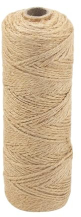 Hilpaty Ficelle Jute Naturel 1.5mm 100M Ficelles de Jute pour Jardinage, Bricolage, Travaux Manuels, Emballage, Fleuristerie, Décoration