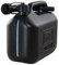 ProCar 2 Stück Benzinkanister 5 Liter Schwarz - UN- Zulassung Kunststoff Kraftstoffkanister mit Füllstandsanzeige - Made in Europe (Schwarz, 2 X 5 Liter)