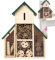 Bienenhaus - Hängbares Marienkäferhaus - Dekoratives Multi Habitat Haus für Hof, Gartenunterstand für Marienkäfer Florfliegen Biene