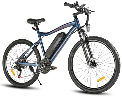 SAMEBIKE 26 E-Bike, Elektrofahrrad E-Bike Herren Damen mit 468WH, Bis zu 100KM, 250W Motor, E-Fahrrad mit 7-Gang-Getriebe, Pedelec Citybike EBike für Trekking SY26-II