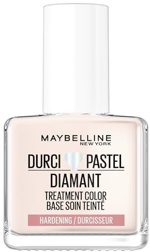 Maybelline New York - Vernis Soin des Ongles Durcissant - Ultra-Résistant - Formule Enrichie en Poudre de Diamant - Pastel - Durci Pastel Diamant - 12 ml