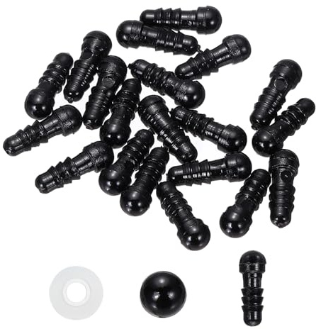 PATIKIL Occhi Sicurezza 5mm con Pellicola Protettiva E Rondelle 20Pz
