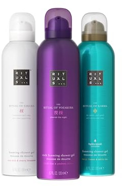RITUALS Cofanetto Docciaschiuma – Esclusivo Set Docciaschiuma con Fiore di Ciliegio e Latte di Riso, Tè Bianco e Fiore di Loto, Ciliegia Yoshino e Riso Nero, 3 x 200 ml