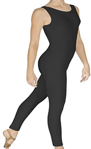 EUROTARD Adult Tank Unitard, Black, X-Large