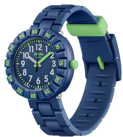 Flik Flak Boy Kids Watch Biosourced Quartz Waterproof Solo Dark Blue